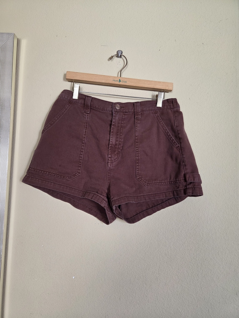 wild fable Brown High-Waist Utility Shorts Cargo